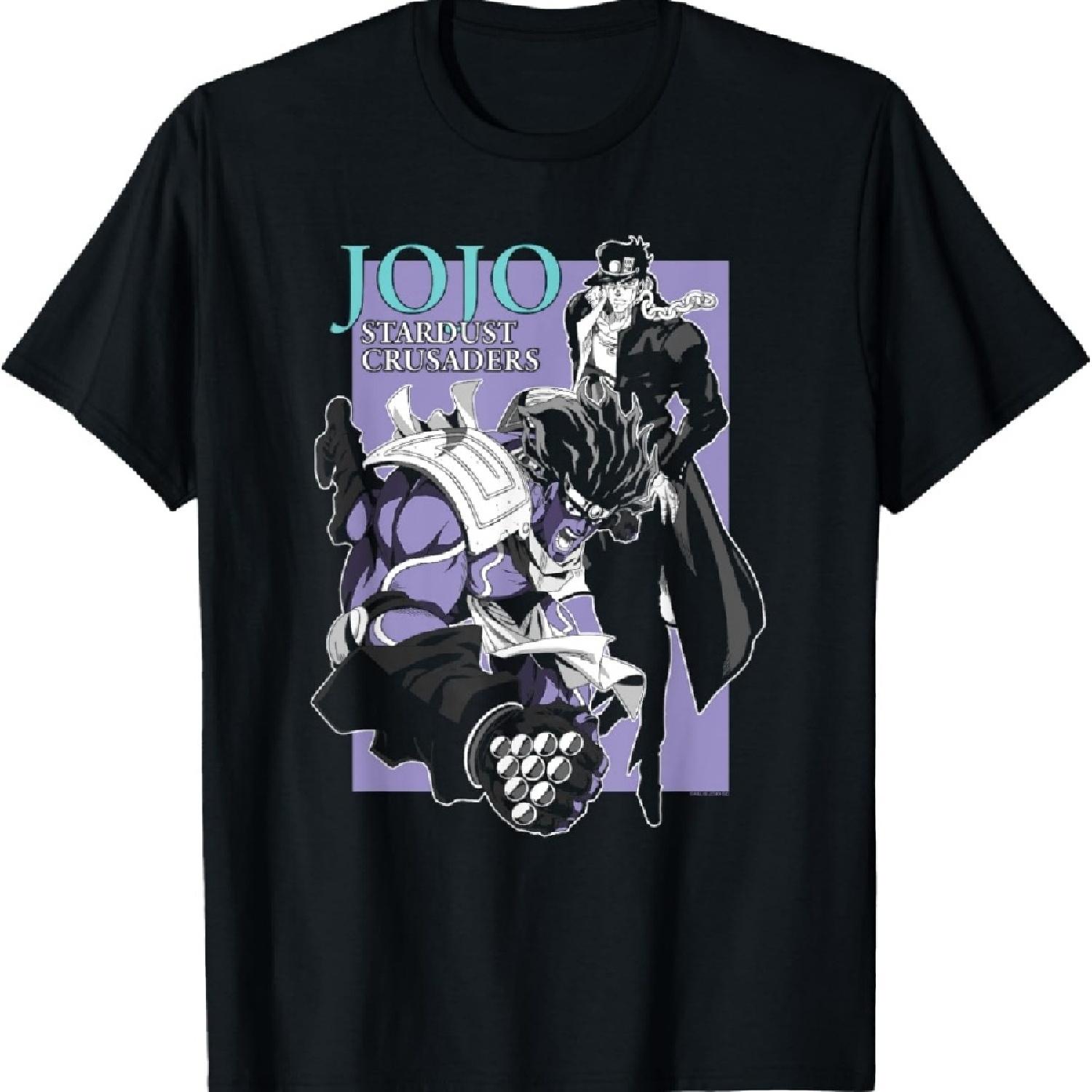 

Аниме-футболка JoJo s Bizarre Adventure Stardust Crusaders XXXXXL чёрный
