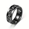 1pc Stress-Relieving Anti-anxiety Gear Ring For Men, Rotatable Men's Ring