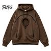Oversized Women Hoodie Pet Pouch with Head Hole, Hooded Sweatshirt Casual Loose Fit Zipper Pockets, Dog Cat Carrying Pullover Top for Fall Winter Lady