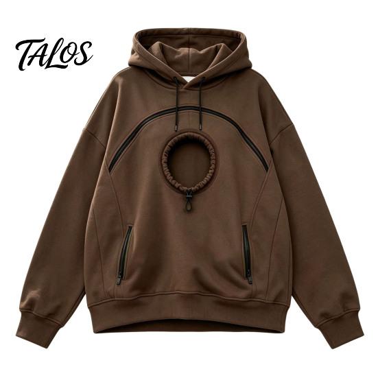 Oversized Women Hoodie Pet Pouch with Head Hole, Hooded Sweatshirt Casual Loose Fit Zipper Pockets, Dog Cat Carrying Pullover Top for Fall Winter Lady