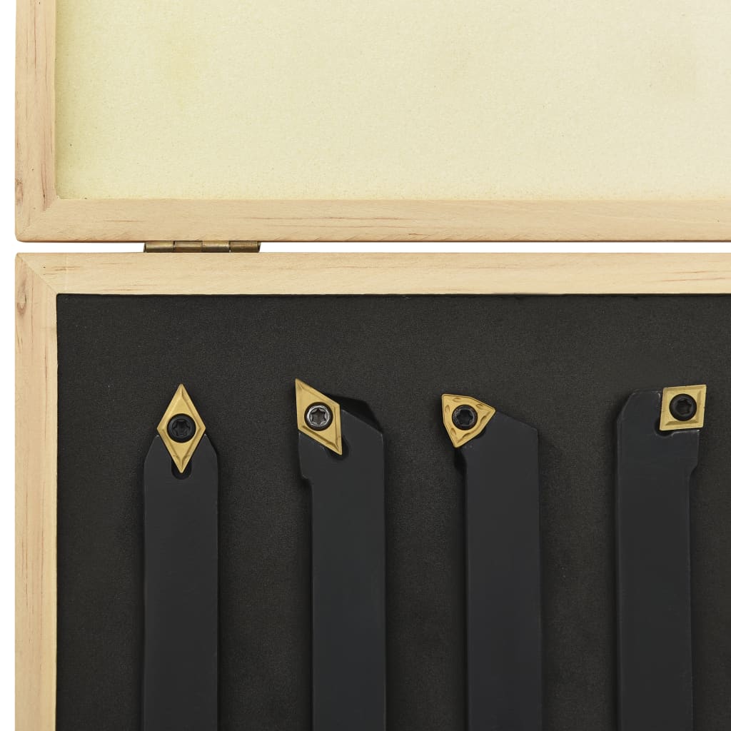 12 piece Turning Tool Set with Indexable Inserts 16x16 mm 100 mm