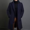 New Men's Solid Color Lapel Single-breasted Trench Coat, Casual European American Style Youth Windbreaker Outerwear, Multiple Colors In Stock