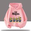Kids Hoodie The Minions Cartoon Character Walking Print Long Sleeve Sweatshirt Autumn Winter Casual Sport Pullover Tops for Daily Outdoor Activities