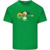 Guitar Reflection Guitarist Bass Acoustic Unisexs Light Cotton TShirt