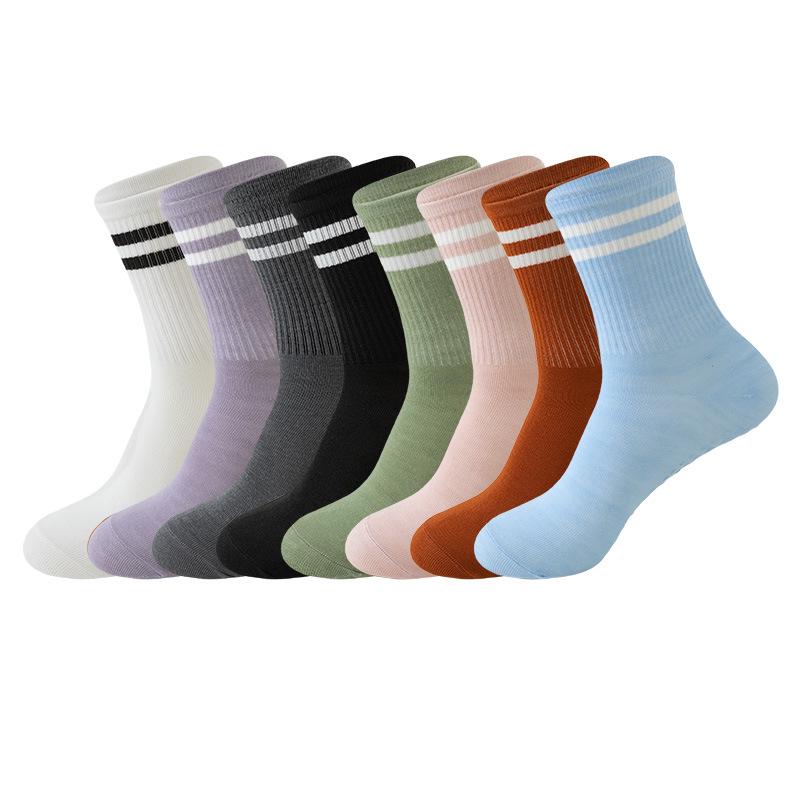 Women's Non-Slip Mid-Calf Yoga Socks for Dance, Pilates & Fitness