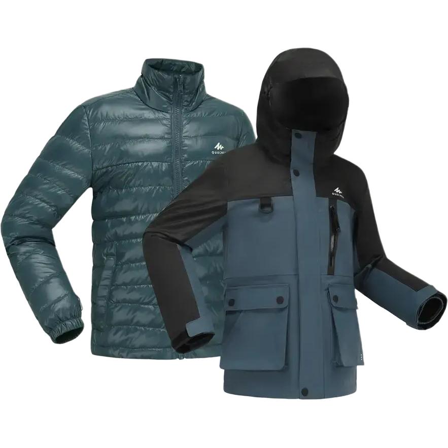 

DECATHLON SH900 QUECHUA 3-in-1 Warm, Windproof and Waterproof Jacket Set of 2 for Teenagers 161-172