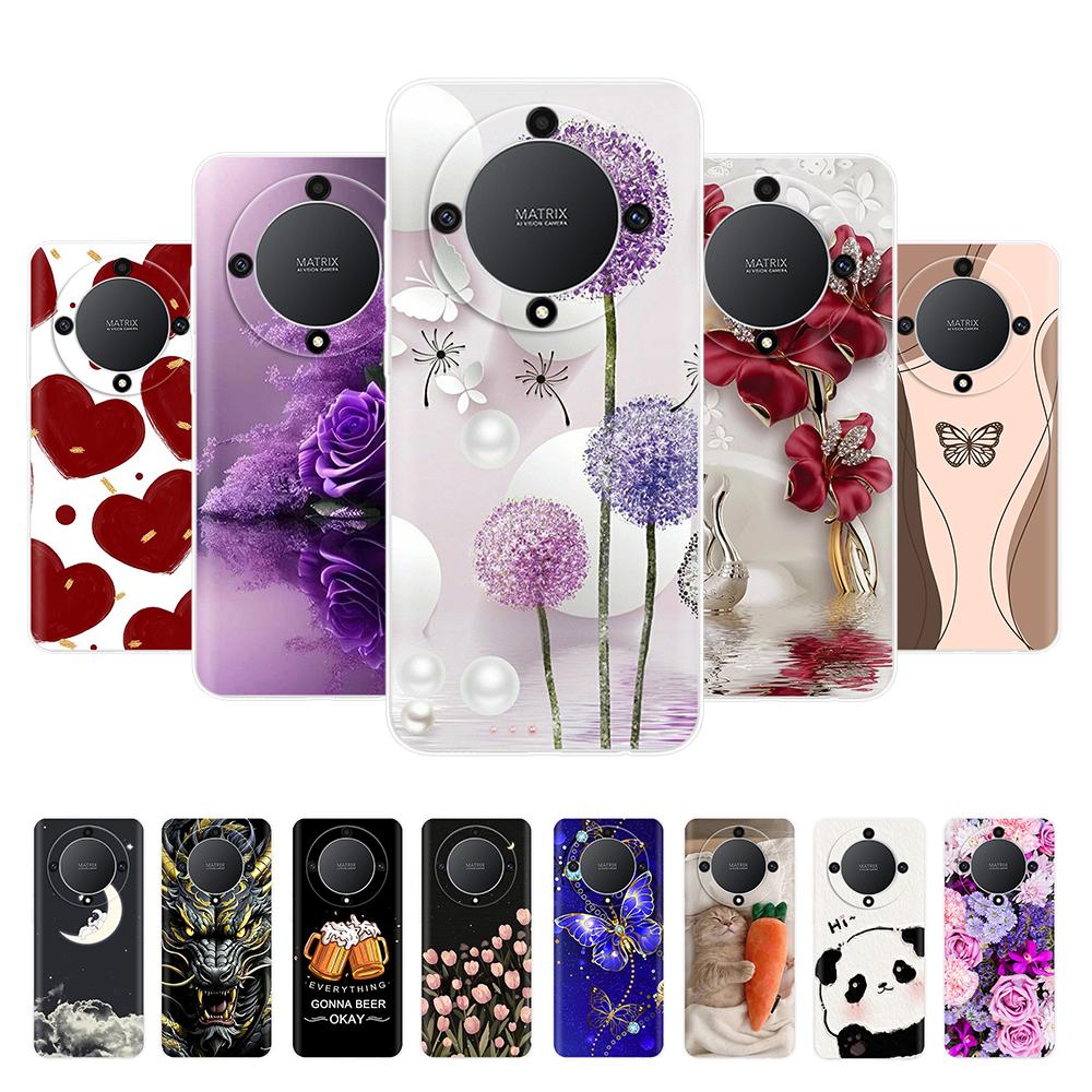 Case For Honor X9a Case Honor X9b Magic5 Magic6 Magic 5 6 Lite Transparent Soft Silicone TPU Funda Protective Back Cover Casing