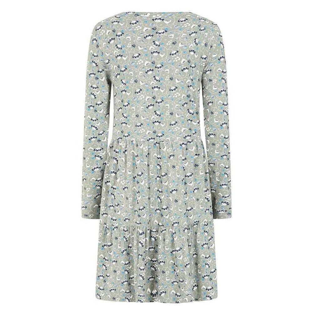 Lazy Jacks Womens/Ladies Vine Tiered Long-Sleeved Midi Dress