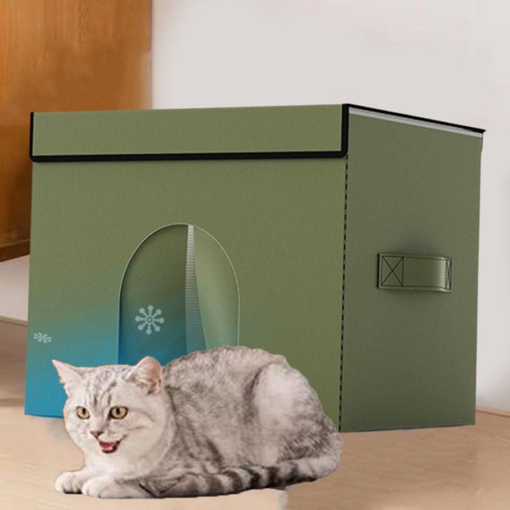 Foldable Pet Cooling House Oxford Cloth Cooling Cat House Cat Air Conditioning House  Summer