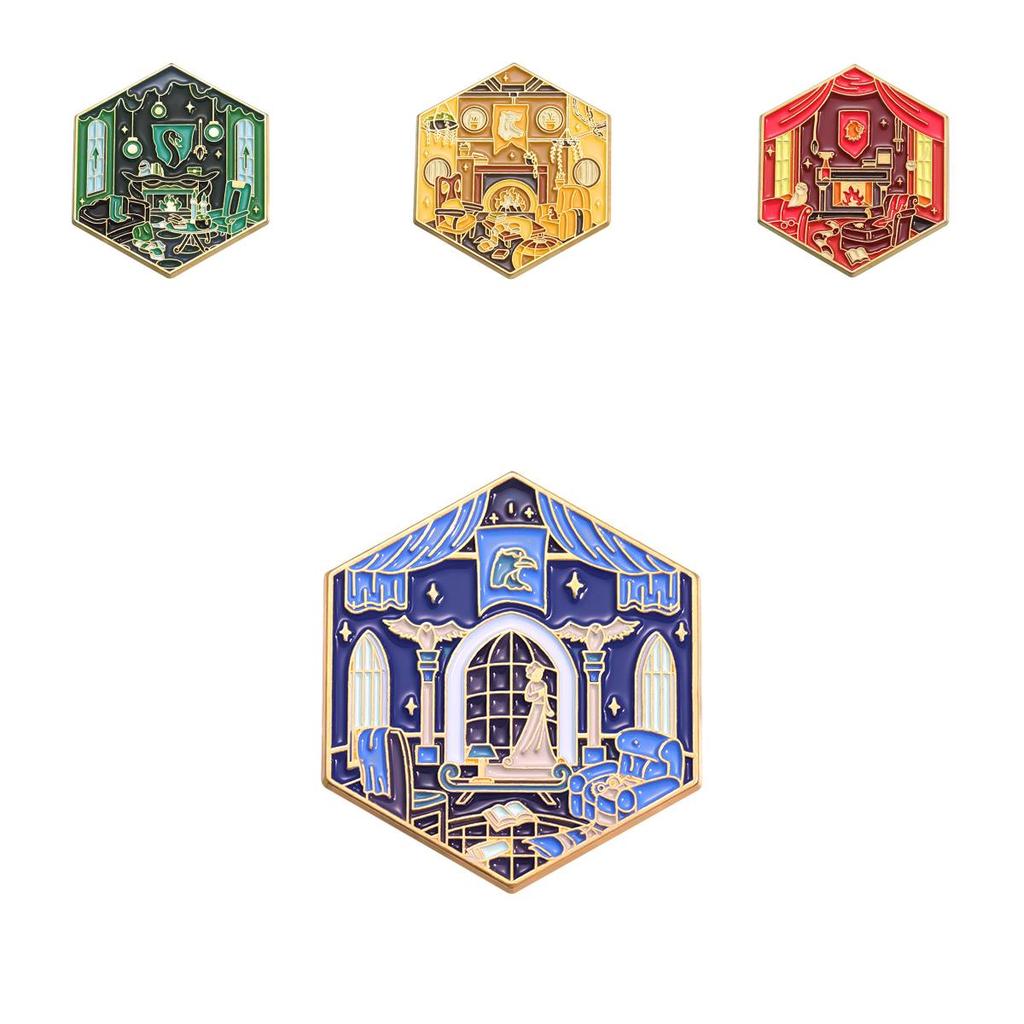 And Unique Fashionable Alloy Brooch With Cartoon Characters For Magic School Style Decor And