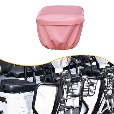 E Bike Basket Cover Accessory Dustproof Elastic Nylon Protector for Camping, City, Beach Grocery