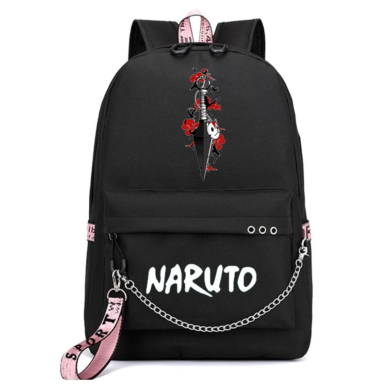 Anime Naruto Backpack Student Bookbag for Boy Girl Back To School Backpack Kawaii Backpack Bag Men Women Leisure Travel Bag
