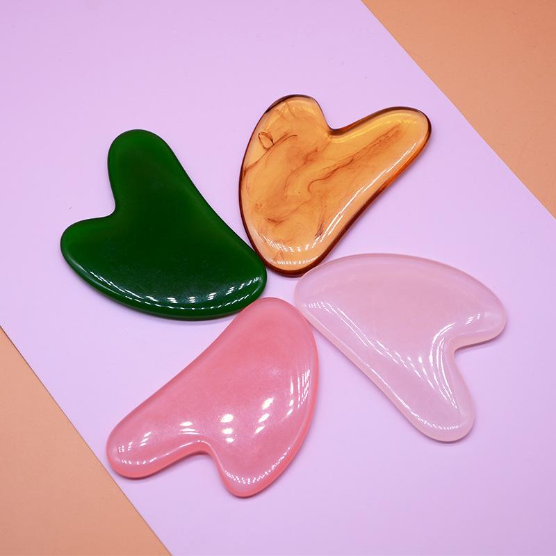 

Gua Sha Massage Board Guasha Plate Face Massager Scrapers рожевий