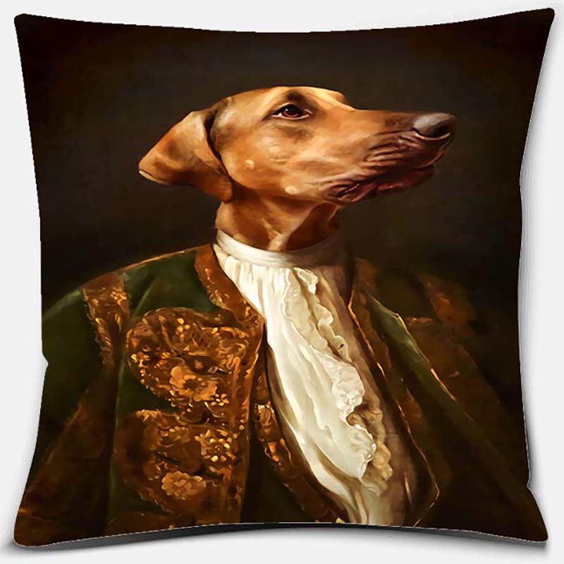 Seria portretów psów Wzór Poszewka na poduszkę Kwadratowa Dekoracja domu i biura