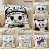 Meme Süßes Lustiges Katzenkissenbezug Kissenbezug Staubmilbenfrei Wohnzimmer Sofa Dekor Kissen Zimmer