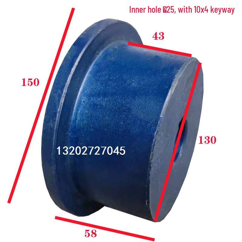 Electric Rail Cart Drive Wheel with Keyway - Internet Celebrity AGV Pulley Train Wheel