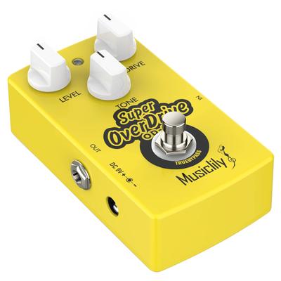 Musiclily Pro Super Overdrive Guitar Effects Pedal with DC 9V Adapter Power Supply for Electric True Super Overdrive Guitar/Bass, Bypass,
