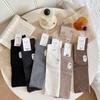 Women's Korean Style Slimming Knee-High Cotton Socks - Autumn/Winter Japanese JK Solid Color