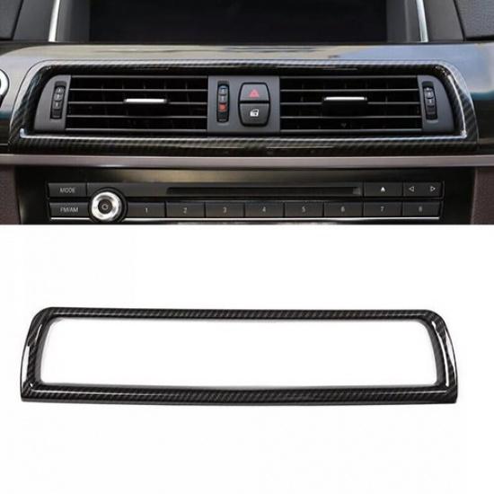 For BMW 5 Series 2011-2017 ABS Carbon Fiber Middle Console Air Outlet Vent Cover