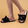 Women's Cute Cat Open-Toe Slippers Home Comfortable and Casual Slipper for Autumn and Winter
