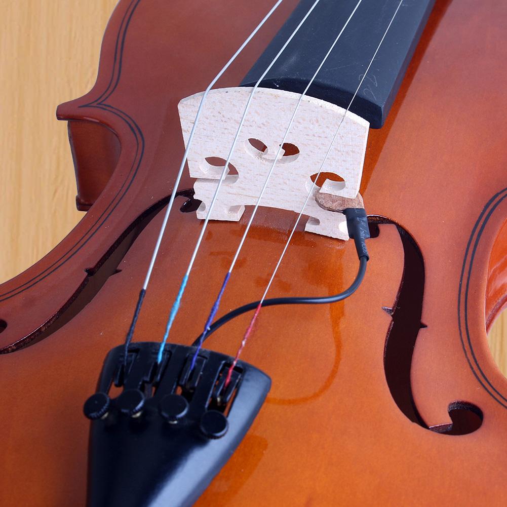 Tonabnehmer für Violine Elektronische Orgel Sofortiger Authentischer Akustischer Klang Einfach zu montieren Platzierung einstellen für Violine/Bratsche