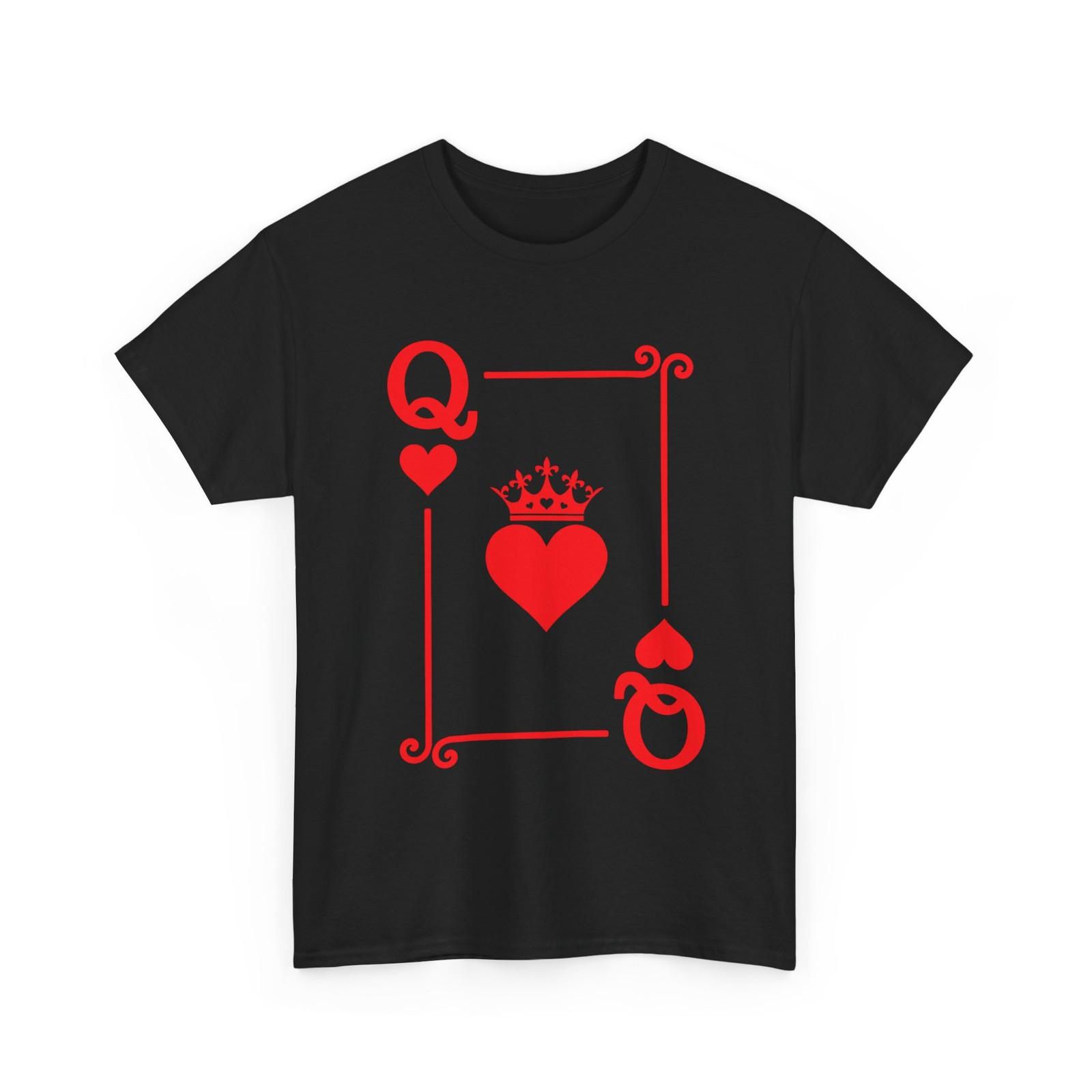 Queen Hearts Card Costume - Playing Cards - Queen of Hearts T-Shirt Mens Womens Tees Top S