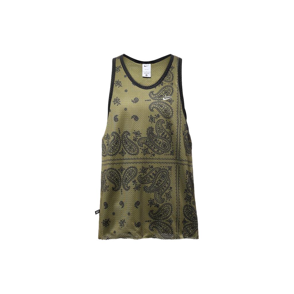 Nike Dri-Fit Breathable Cashew Flower Sleeveless Vest Men Tops Atomic-Green DH7372-378