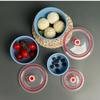 Wheat Straw Set Bowl Household Refrigerator Storage Bowl High Value Plastic Sealed Fresh-keeping for Microwave Storage Container