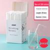 ZISIZ Disposable Individually Wrapped Plastic Straws for Kids