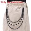 Hip Hop Metal Waist Chain With Multilayer Beads For Men And Women Summer Fashion