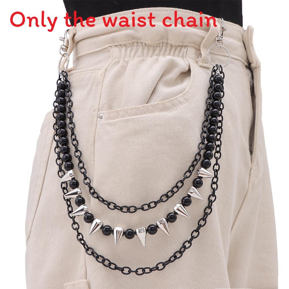 Hip Hop Metal Waist Chain With Multilayer Beads For Men And Women Summer Fashion