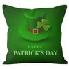 Home Cushion Cover St. Patrick's Day Pillowcase Four-leaf Clover Plaid Sofa Cushion Cover