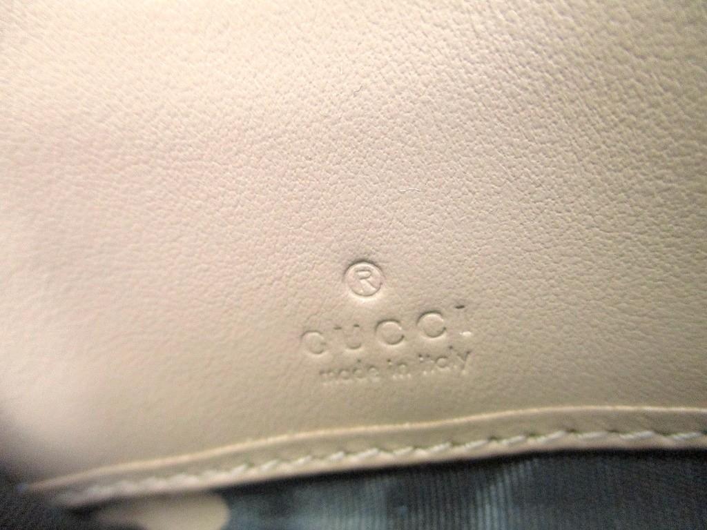 Authentic GUCCI Marmont GG Beige Leather Round Zip Long Wallet #b283  Open Box