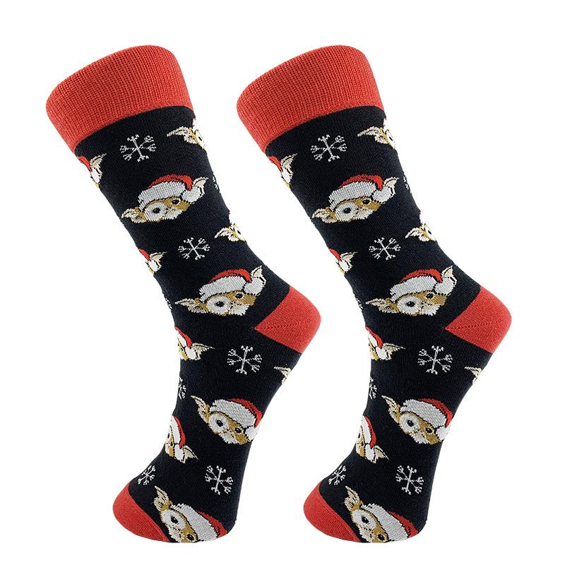 Calcetines Navideños de Media Caña de Yoda - Calcetines de Punto de Algodón Modernos para Hombres y Parejas