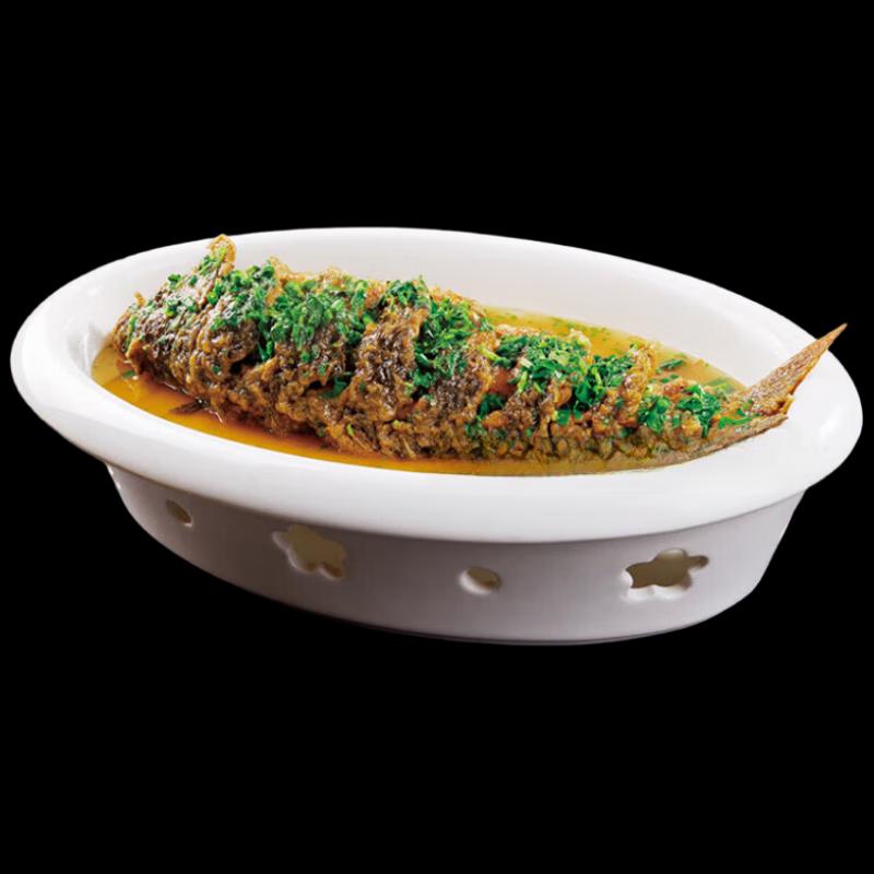 

White Irregular Ceramic Insulated Serving Plate