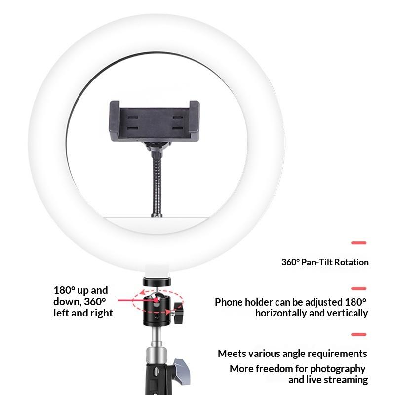 1 Set Dimmable Led Lamp Photography Ringlight 26Cm Led Selfie Ring Light For Phone Video Live Fill Lamp Photo Studio Ring Light