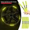 Horké Reflexní Samolepky na Kola Auta Svítící Fluorescenční Dekorace Kol Pro Ford Fiesta Mondeo Fusion Explorer Escape Shelby Edg