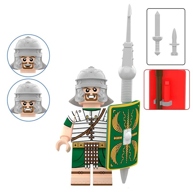 

Medieval Ancient Soldier Knight Minifigure Assembly Building Blocks