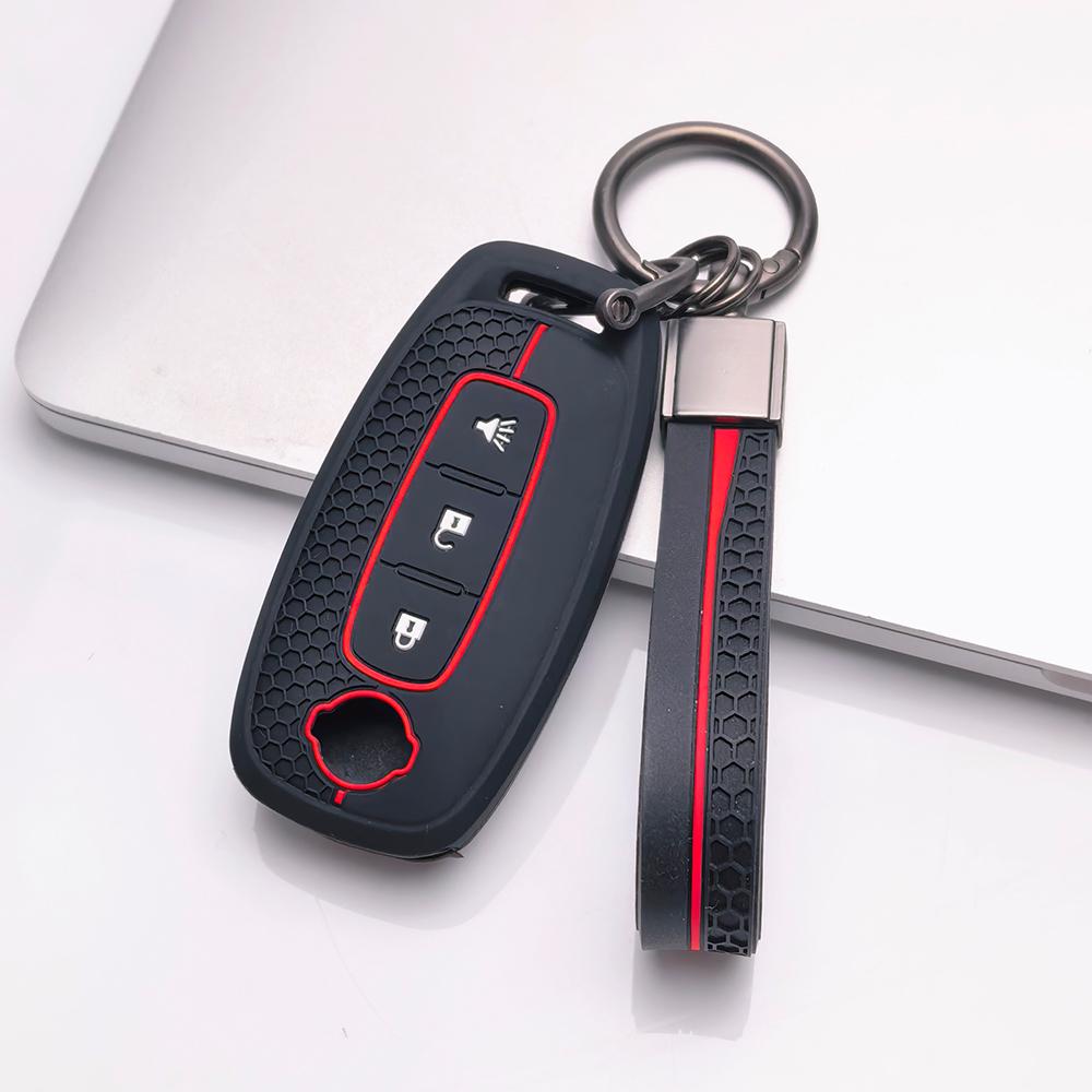 Key Fob Cover for Nissan Altima Sentra Models Rogue Murano Protect Your with Keychain Anti-Scratch Surface Shockproof Structure Soft Grip Texture