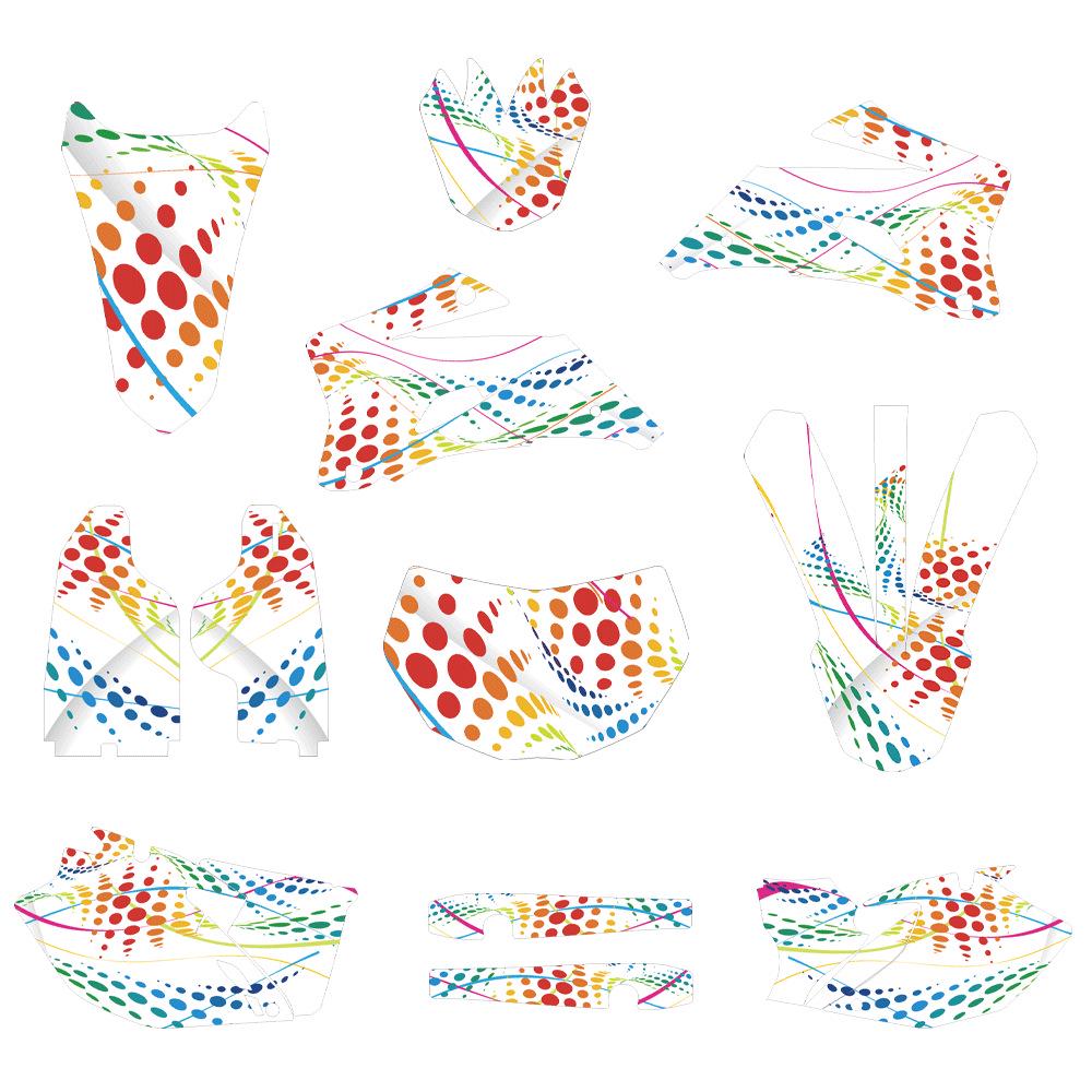 Complete Off-Road Sticker Set for YAMAHA WR450F (2007-2011) & WR250F (2007-2013)