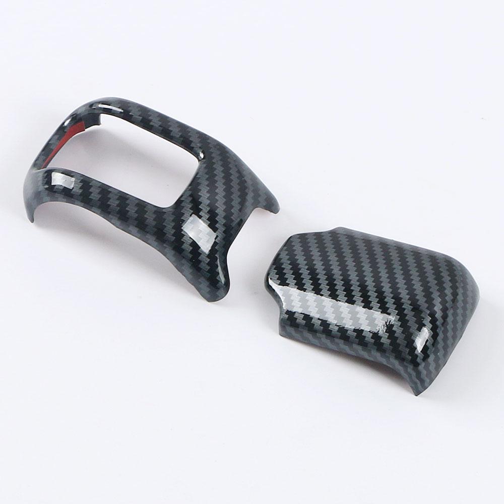Für GWM Tank 300 2024 2024 RHD LHD Carbon Schalthebel Knopf Abdeckung Trim Innen Zubehör Center Console Schwarz Decor