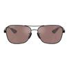 Ray-Ban X Ferrari Collaboration Pattern Design Carbon Fiber Rectangular Sunglasses Unisex Sunglasses Black 8056262483930