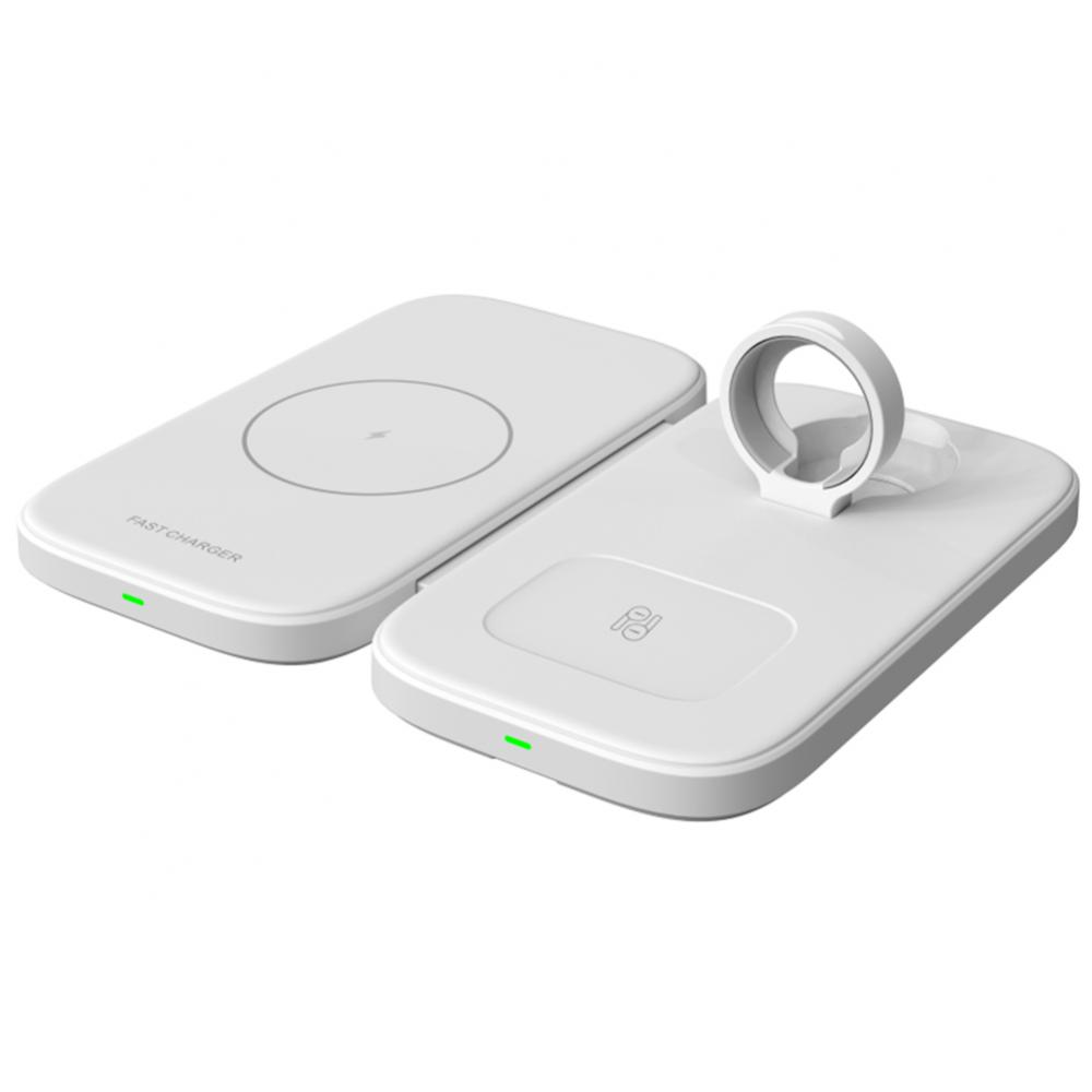 3 in 1 30W kabelloser Ladepad-Ständer für iPhone 15 14 13 12 8 XS Apple Watch iWatch 8 7 6 5 Airprods Schnelllade-Dockstation