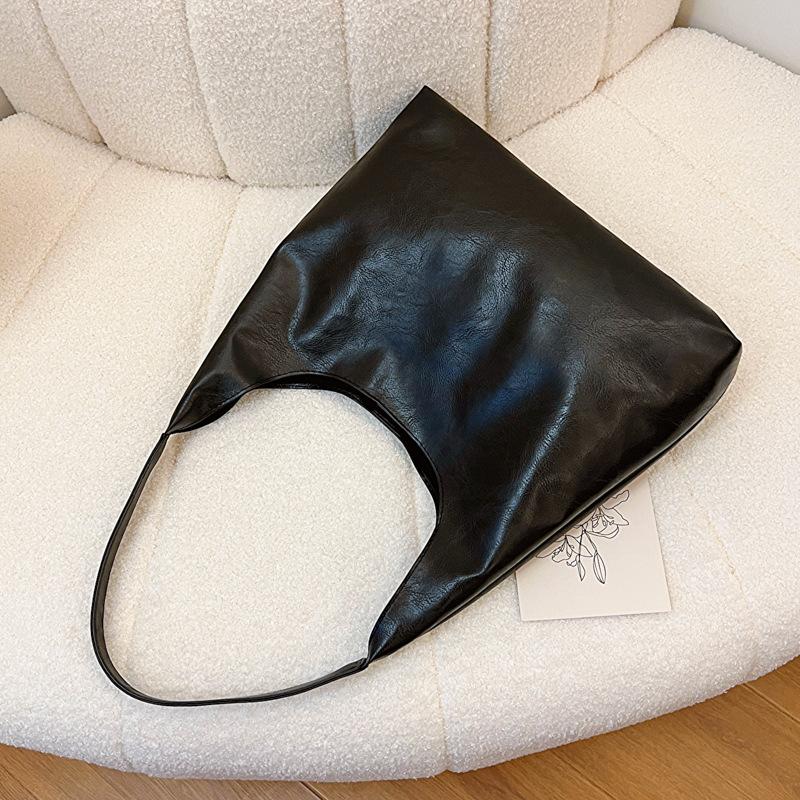 Stylish and Simple Large-capacity Tote Bag Women's 2025 New Korean Version Trendy Personalized Ins Commuter Shoulder Bag