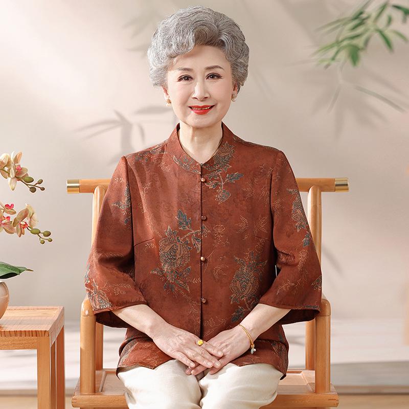 Chinese-Style Summer Tops for Women in Their 70s and 80s