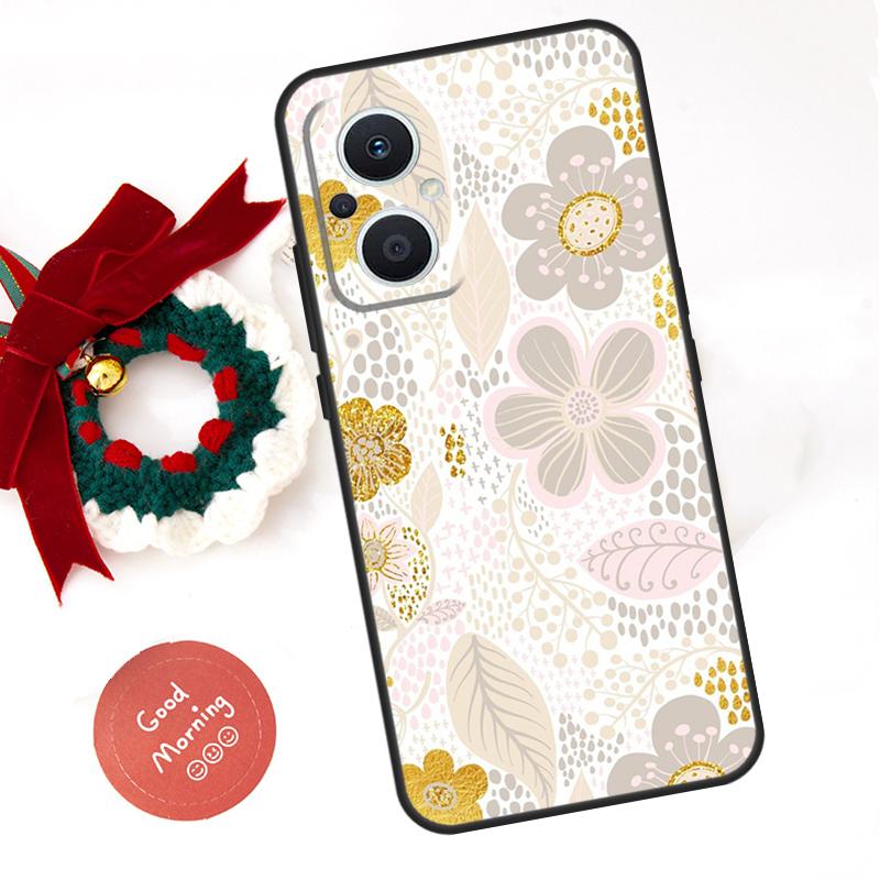 Floral Charm Secret Garden Funda For OPPO Reno 14 F 13F 12F 11F 10 11 12 13 Pro 7 8 Lite OPPO Find X5 X6 X8 X9 Pro Case
