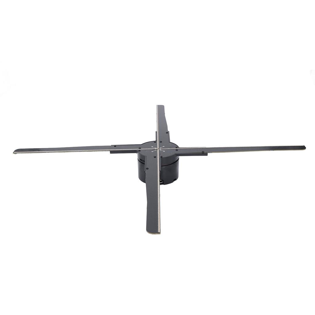 3D Holographic Projector Advertising Display 45cm 4 Blades Fan 2000x510 Resolution 510 LEDs for