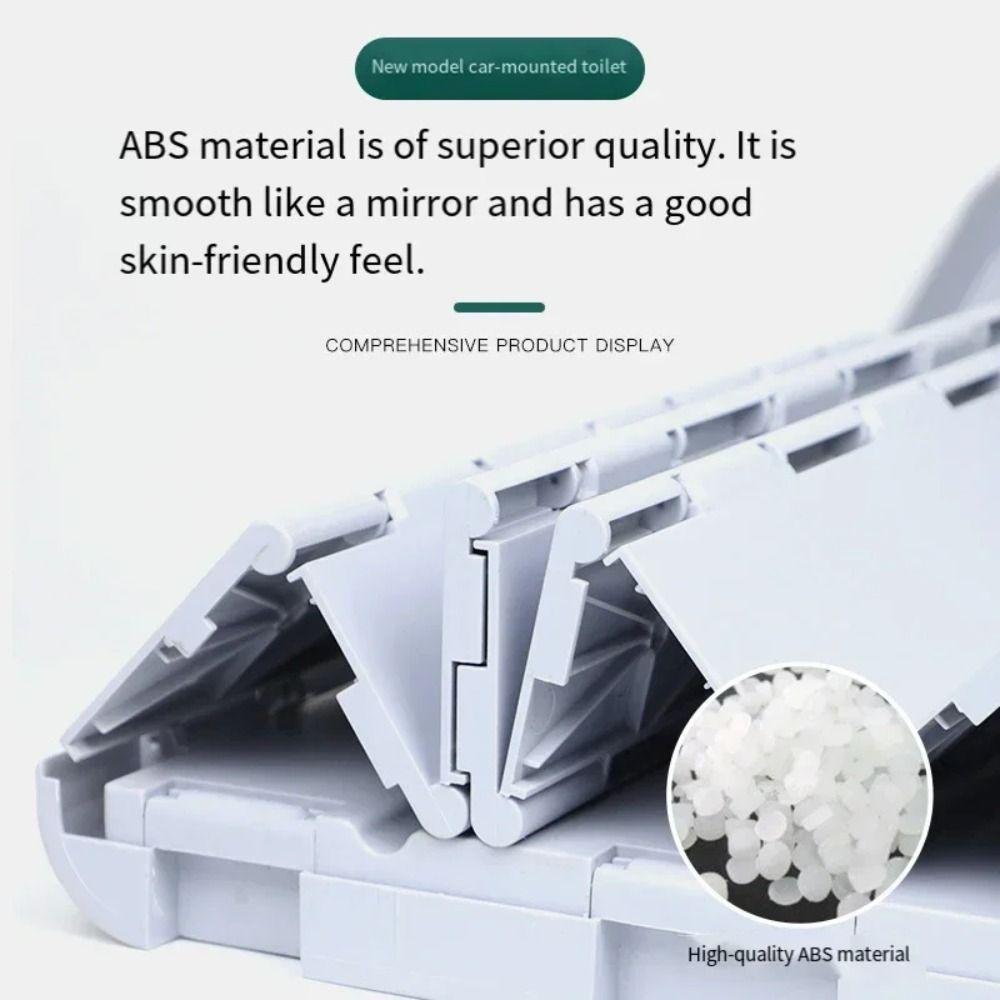 Flip-top Portable Toilet Use Garbage Bags Camping Toilet Accessories Vehicle-mounted Toilet  Hiking