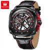 OLEVS New Top Men's Watch Hollow Fully Automatic Mechanical Watch Square Men's High -end Watches