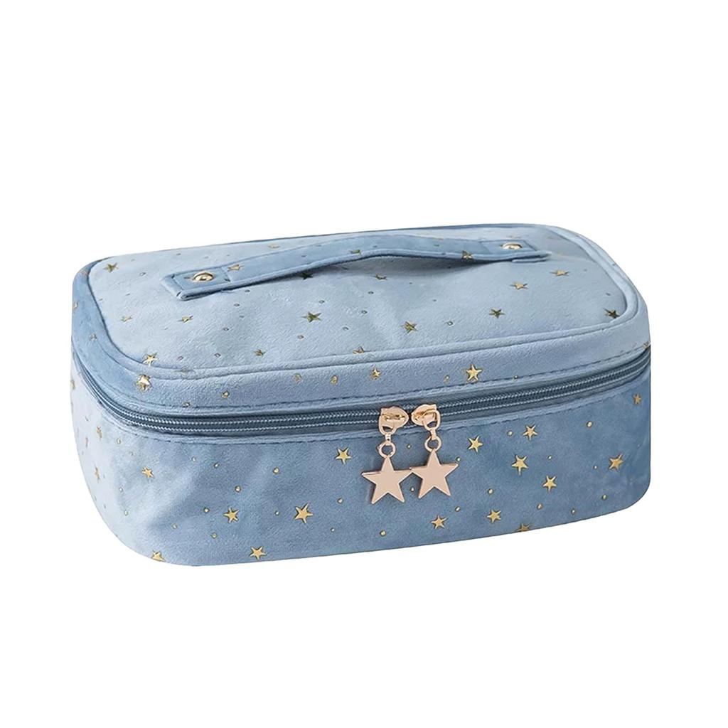 MGizo DtiSpectrum Velvet Makeup Starry Sky Large Perfect for Travel and Business Trips Pouch, Design, Capacity, Cute, Lightweight, Divided, Portable,